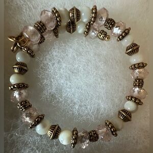 Alex & Ani Vintage Sixty-Six Gold Beads Bracelet